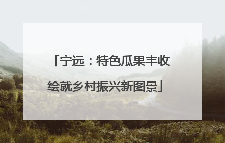 宁远：特色瓜果丰收绘就乡村振兴新图景