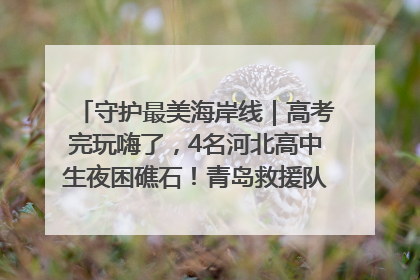 守护最美海岸线｜高考完玩嗨了，4名河北高中生夜困礁石！青岛救援队火速出动救上岸
