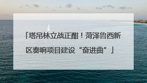 塔吊林立战正酣！菏泽鲁西新区奏响项目建设“奋进曲”