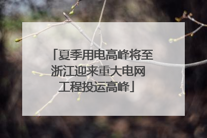 夏季用电高峰将至 浙江迎来重大电网工程投运高峰