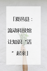 夏邑县：流动科技馆让知识“活”起来