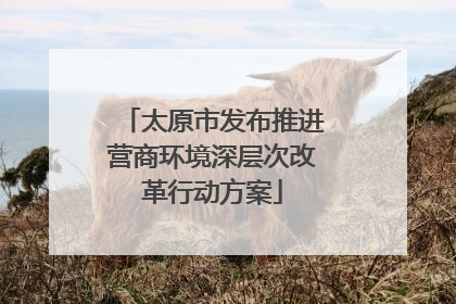 太原市发布推进营商环境深层次改革行动方案