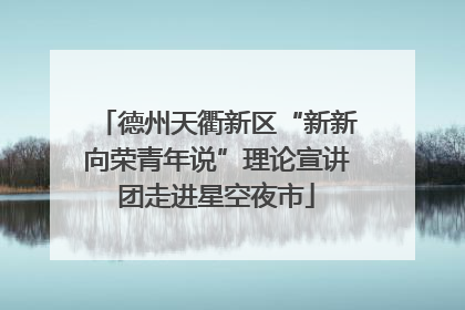 德州天衢新区“新新向荣青年说”理论宣讲团走进星空夜市