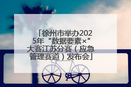 徐州市举办2025年“数据要素×”大赛江苏分赛（应急管理赛道）发布会