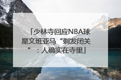 少林寺回应NBA球星文班亚马“剃发闭关”：人确实在寺里