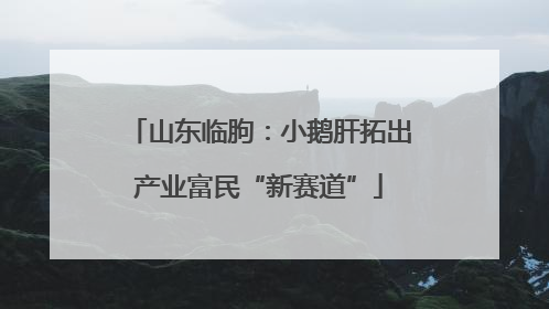 山东临朐：小鹅肝拓出产业富民“新赛道”