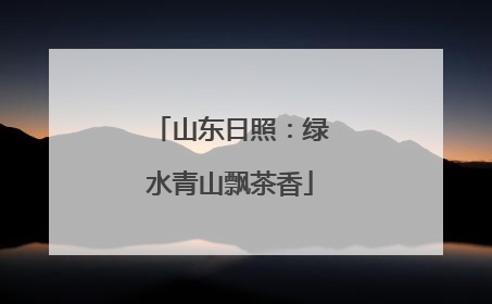 山东日照：绿水青山飘茶香