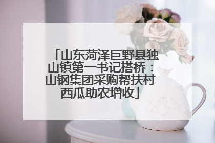 山东菏泽巨野县独山镇第一书记搭桥：山钢集团采购帮扶村西瓜助农增收