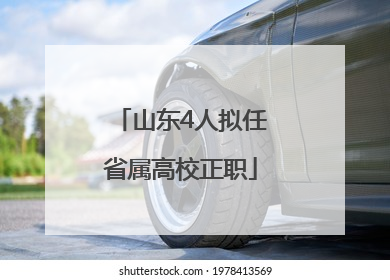 山东4人拟任省属高校正职
