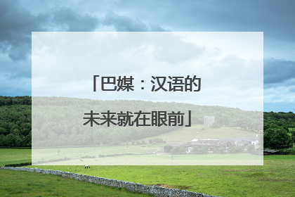 巴媒：汉语的未来就在眼前