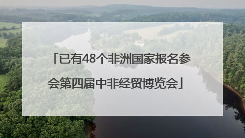 已有48个非洲国家报名参会第四届中非经贸博览会