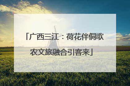 广西三江：荷花伴侗歌 农文旅融合引客来