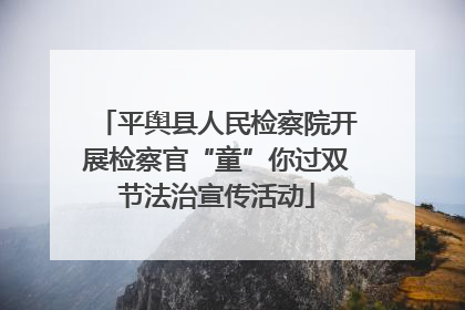 平舆县人民检察院开展检察官“童”你过双节法治宣传活动