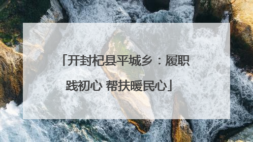 开封杞县平城乡：履职践初心 帮扶暖民心