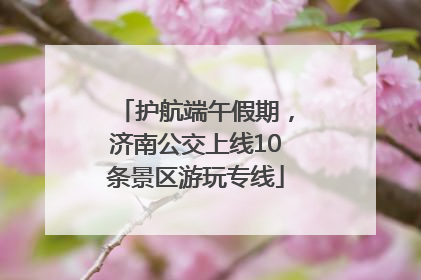 护航端午假期，济南公交上线10条景区游玩专线
