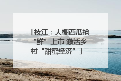 枝江：大棚西瓜抢“鲜”上市 激活乡村“甜蜜经济”