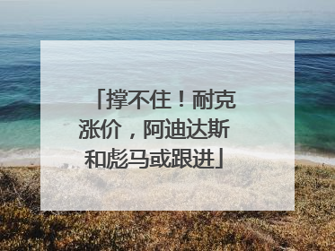 撑不住！耐克涨价，阿迪达斯和彪马或跟进