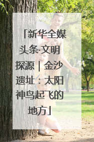 新华全媒头条·文明探源｜金沙遗址：太阳神鸟起飞的地方