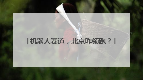 机器人赛道，北京咋领跑？