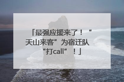 最强应援来了！“天山来客”为宿迁队“打call”！