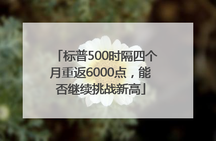 标普500时隔四个月重返6000点，能否继续挑战新高