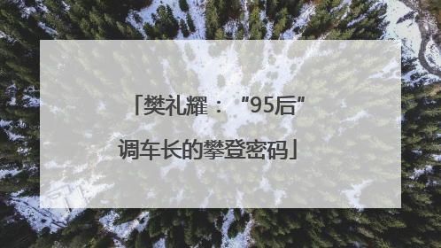 樊礼耀：“95后”调车长的攀登密码