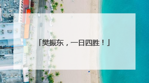 樊振东，一日四胜！