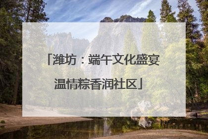 潍坊：端午文化盛宴 温情粽香润社区