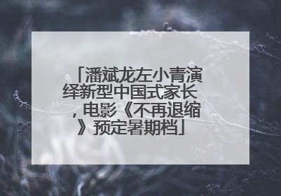 潘斌龙左小青演绎新型中国式家长，电影《不再退缩》预定暑期档