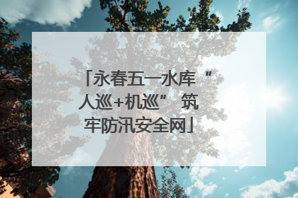 永春五一水库“人巡+机巡” 筑牢防汛安全网