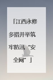 江西永修多措并举筑牢防汛“安全网”