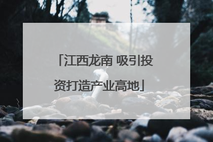 江西龙南 吸引投资打造产业高地