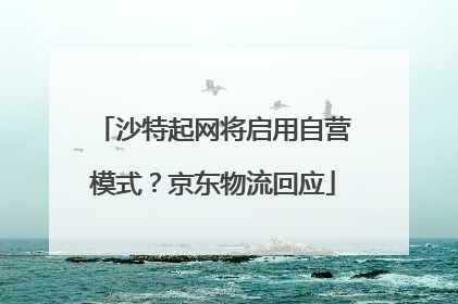 沙特起网将启用自营模式？京东物流回应