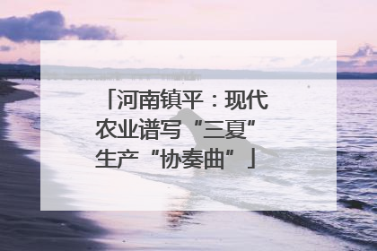 河南镇平：现代农业谱写“三夏”生产“协奏曲”