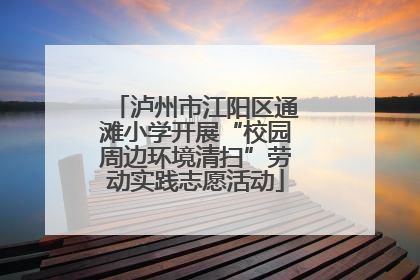 泸州市江阳区通滩小学开展“校园周边环境清扫”劳动实践志愿活动