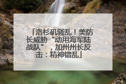 洛杉矶骚乱！美防长威胁“动用海军陆战队”，加州州长反击：精神错乱