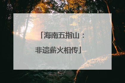 海南五指山：非遗薪火相传