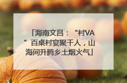 海南文昌：“村VA”百桌村宴聚千人，山海间升腾乡土烟火气