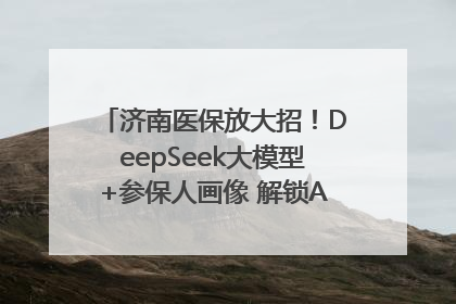 济南医保放大招！DeepSeek大模型+参保人画像 解锁AI医保管家新体验