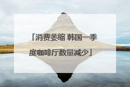 消费萎缩 韩国一季度咖啡厅数量减少