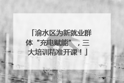 渝水区为新就业群体“充电赋能”，三大培训精准开课！