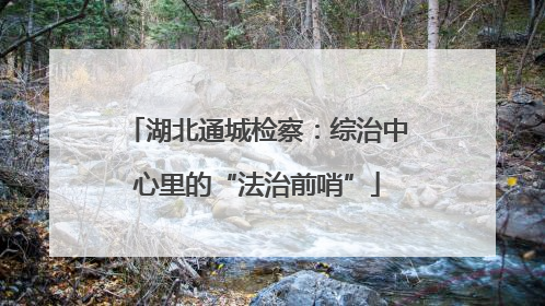 湖北通城检察：综治中心里的“法治前哨”