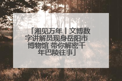 湘见万年丨文博数字讲解员现身岳阳市博物馆 带你解密千年巴陵往事
