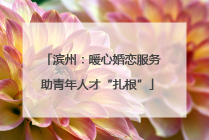 滨州：暖心婚恋服务助青年人才“扎根”