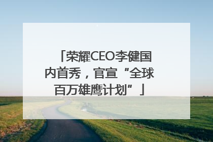 荣耀CEO李健国内首秀，官宣“全球百万雄鹰计划”