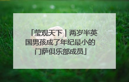 莹观天下｜两岁半英国男孩成了年纪最小的门萨俱乐部成员