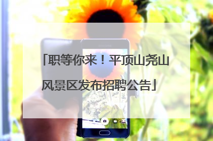 职等你来！平顶山尧山风景区发布招聘公告