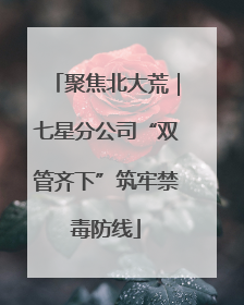 聚焦北大荒｜七星分公司“双管齐下”筑牢禁毒防线
