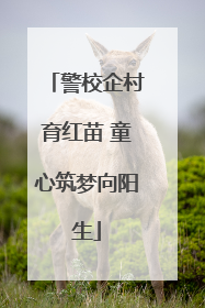警校企村育红苗 童心筑梦向阳生