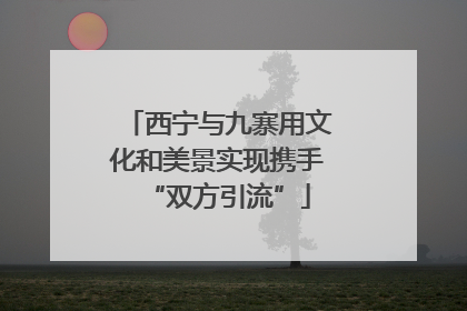 西宁与九寨用文化和美景实现携手“双方引流”